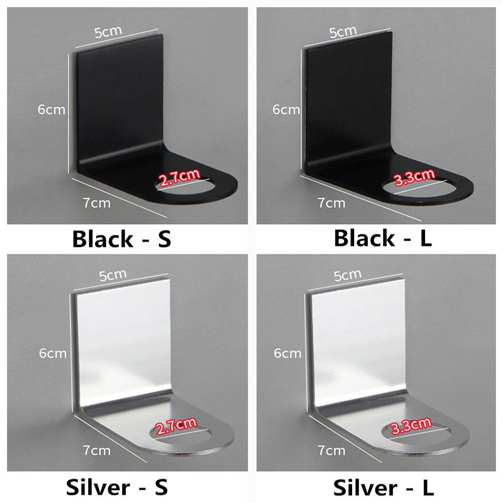Stainless Steel Bottle Hanger Stand Free of Punch Wall Mounted Metal Hook Soap Bottle Holder