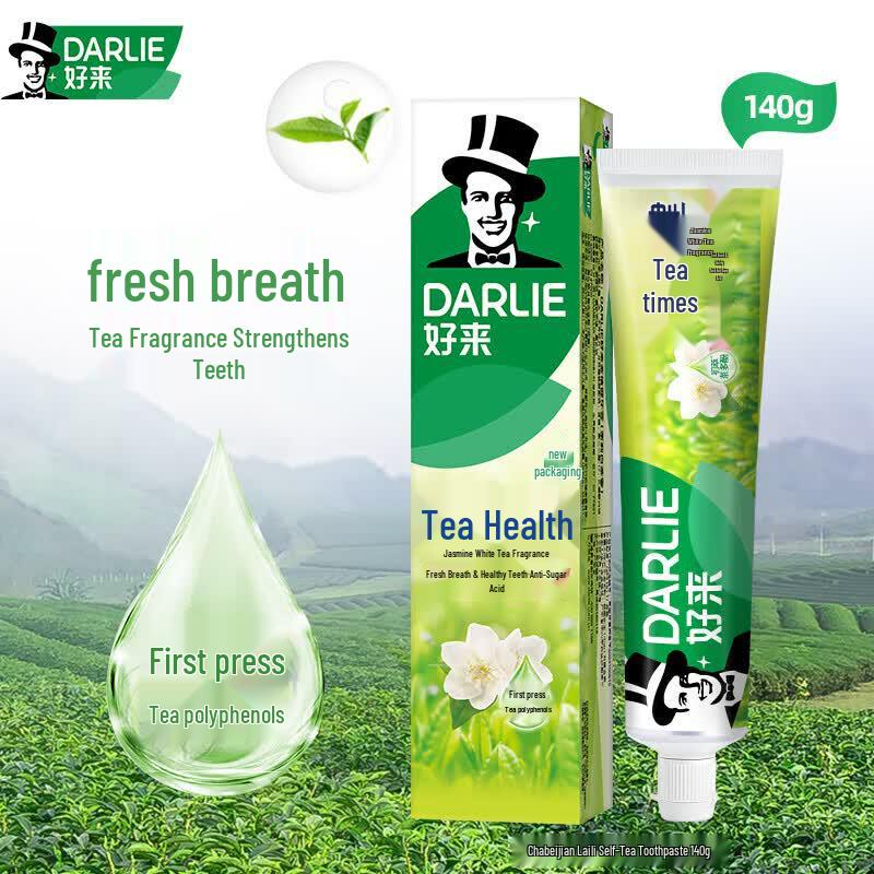 Darlie Jasmine White Tea Toothpaste 8 x 140g Family Pack
