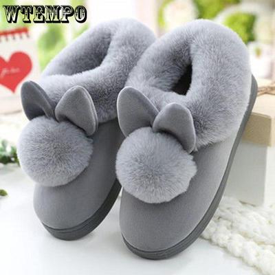 Хлопковые тапочки, женские теплые зимние тапочки с толстой подошвой, корейская версия, домашние милые домашние меховые тапочки, полный комплект с хлопчатобумажной обувью