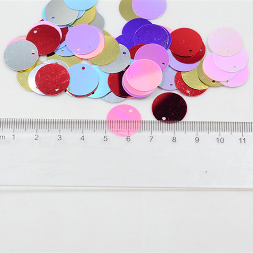 Vogue Shiny Sewing Craft DIY Loose Sequins 16mm Blue Paillettes Round