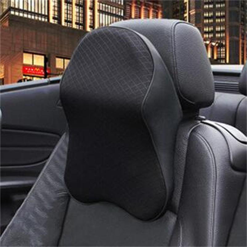 Подушка для шеи из пены с эффектом памяти, удобная поддержка сиденья автомобиля, поясничная спинка, подголовник сиденья автомобиля, подушки для облегчения боли в шее