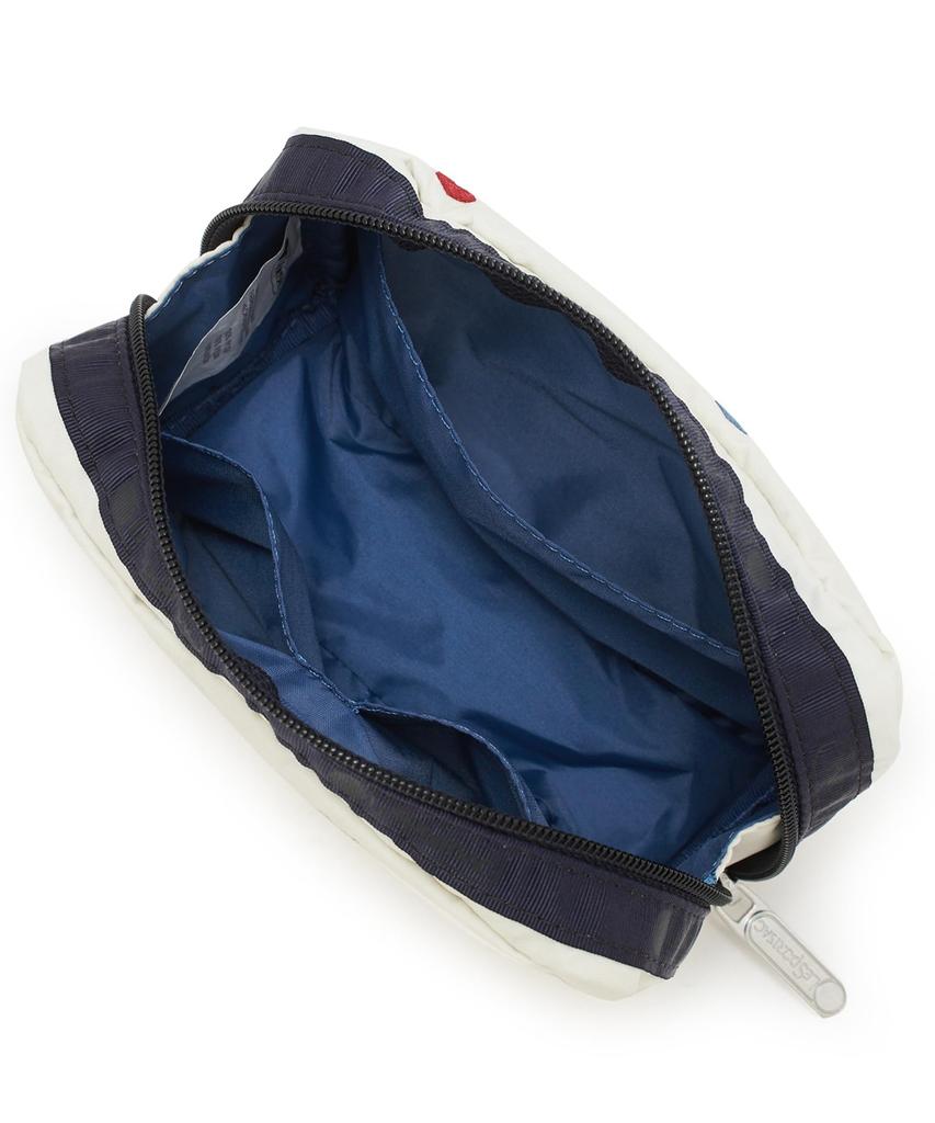 Косметичка ПРЯМОУГОЛЬНАЯ Вышивка Сердечко [LeSportsac] [Официальный] КОСМЕТИЧКА/6511/Трехцветный