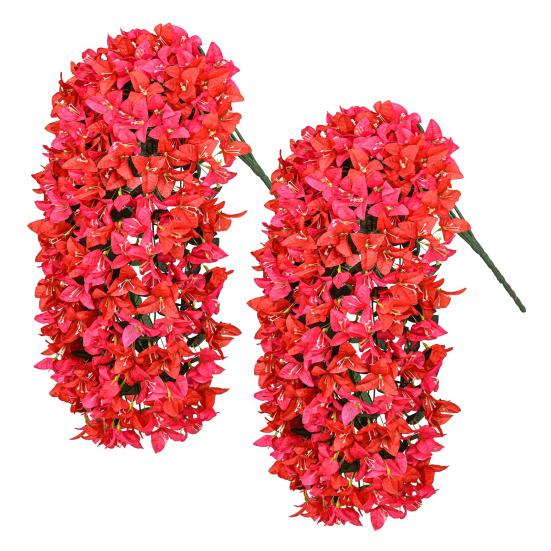 2 шт. Подвесная искусственная бугенвиллия великолепная Устойчивая к УФ-лучам Реалистичный искусственный цветок Свадебная вечеринка В помещении