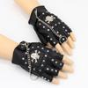Rivet Punk Half-Finger Performance Gloves for Men and Women - Breakdance, Nightclub, Party Fashion.