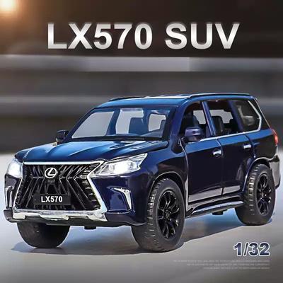 1:32 Lx570 Lm300h Модель Игрушки Литой Сплав Автомобиль 6 Открывающихся Дверей Звук Свет Откатная Миниатюрная Техника Дети Друзья Праздничные Подарки