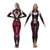 Women Movie Clown Witch Bodysuit Jumpsuit Halloween Cosplay Costume Adult Role Play Digital Printing Party Dress Up Outfit