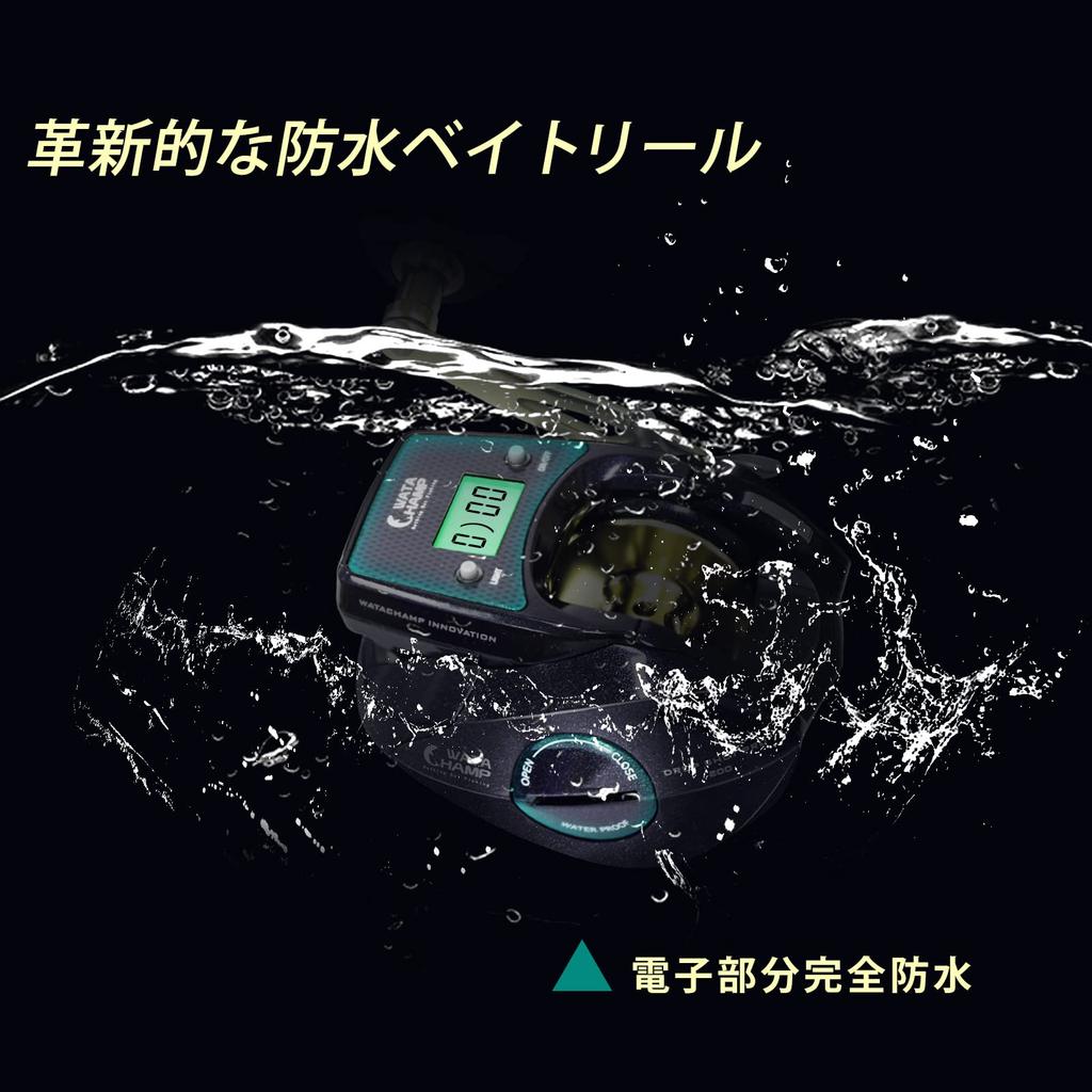 WATACHAMP Drop Shot Pro Мультипликаторная катушка с заменяемой леской большой вместимости Идеально подходит для береговой ночной морской ловли тай-резиной с лодки, морского окуня, с подсчетчиком, LED,