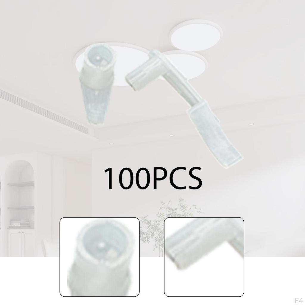 100 Pieces Lamp Shade Clips Ceiling Light Fixed Clip for Flush Mount Lights Fixture