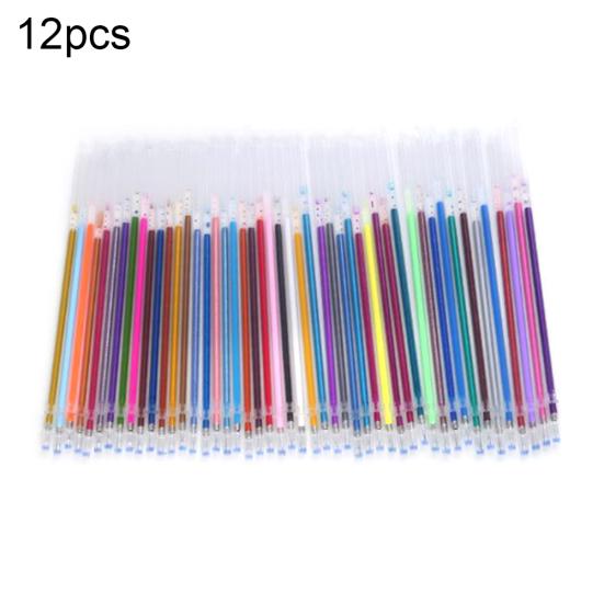 12/24/36/48/100Pcs Multicolor 1mm Writing Painting Gel Pen Replaceable Refills