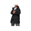 Li-Ning Anti-Five Series Letter Loose Hooded Solid Color Cold-Resistant Warm Outdoor Long Zipper Down Jacket Men Outerwear Black AYMU073-1