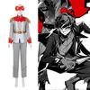 Костюм Акечи Горо на Хэллоуин из Persona 5 с маской и костюмом для косплей-мероприятий