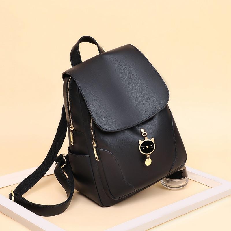 Рюкзак из коровьей кожи для женщин, большой емкости, деловой рюкзак, модный повседневный школьный рюкзак, универсальная практичная дорожная сумка