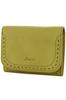 Кошелек двойного сложения из натуральной кожи светло-зеленый [Dakota] женский DA-35270-54