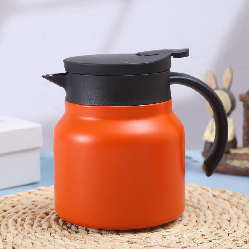 Чайник большой емкости из нержавеющей стали 304, бытовой чайник для бизнеса, двойной вакуумный кофейник с ручкой