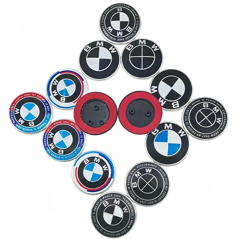 82mm Car Front Head Hood Bonnet Emblem Rear Tail Bumper Trunk Sticker For BMW X3 M M5 M3 E46 E90 E60 F10 E39 F30 E36 G30 E87 E70 D111