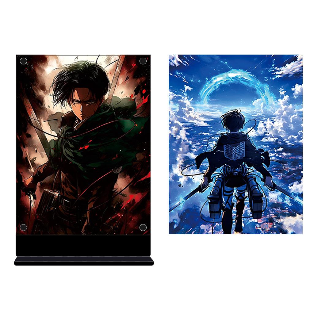 Led Backlit Poster One Piece Anime Night Light for Birthday Gift Bedroom Nightlight Game Room Deco Table Lamps Sign Zoro