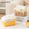 1pcs Cream Cake Tissue Box Living Room High-grade Light Luxury Art Exquisite Creative Table Storage Paper Box