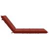Sun Lounger Cushion GEMERT 100percent  Polyester Red 190 x 80 x 9 cm