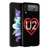 Band U-U2 Rock Black Phone Case For Samsung ZFlip7 ZFlip6 ZFlip5 ZFlip4 ZFlip3 5G Hard Protective Galaxy Z Flip 3 4 5 6 7