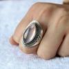Rose Quartz Silver Ring 925 Sterling Silver Handmade Statement Women Ring, Pink Gemstone Ring, Gift for Her, Boho Ring, New Year Gift,