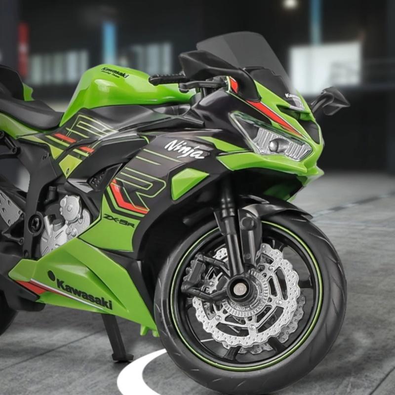 1/12 Kawasaki 600cc Niaja ZX6R Alloy Motorcycle Model Simulation Diecast Metal Street Motorcycle Model Children Toy Gift