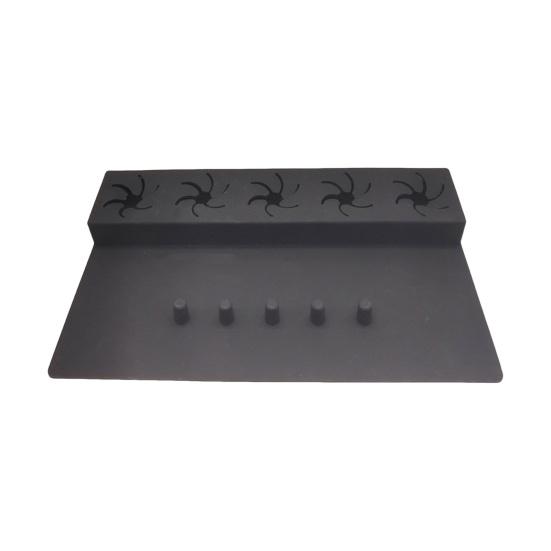 Silicone Nail Polish Holder Stand Anti-Spill Organizer 5 Slot 2 In 1 Nails Art Accessories Manicure Hand Rest Work Station for Manicure Pedicure