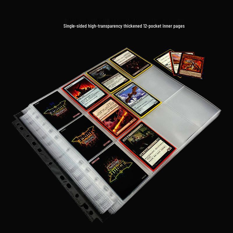 Альбом для карточек Ультрамен с двусторонними страницами, 12 карманами и страницами высокой прозрачности