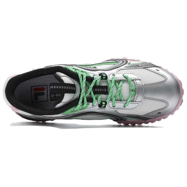 Fila Кроссовки женские Pebble Retro Fashion амортизирующие прочные низкие кроссовки серебристо-розовые F12W432106F-SS