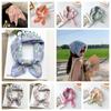 Breathable Spring Silk Scarf Sweat-absorption Square Hijab Scarf Sweet Scarves  Vacation