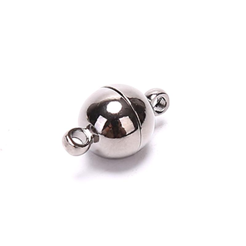 10Pcs Magnetic Lobster Clasps Buckle Hook Round Ball DIY Jewelry Making Findings