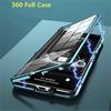 Полный чехол 360 для Realme GT Neo 5 GT3 5G Двустороннее магнитное крепление Металлическая крышка Закаленное стекло Прозрачная крышка для Realmi GT 3