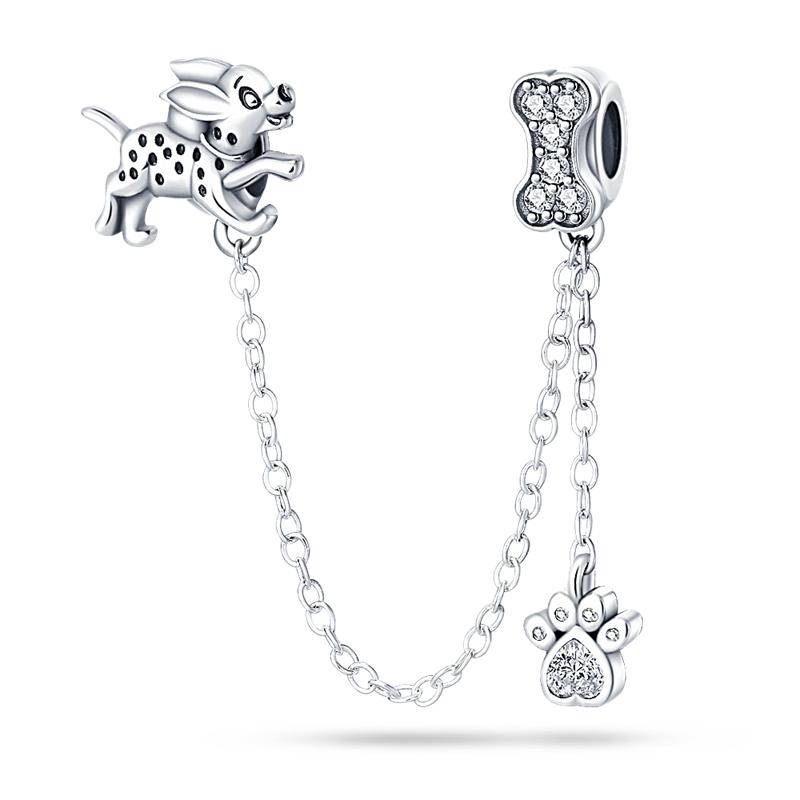 Top Sale Safety Chain 925 Sterling Silver Sun Moon And Stars Safety Chain Fits Pandora Bracelet Fine Women For Fashion Jewelry