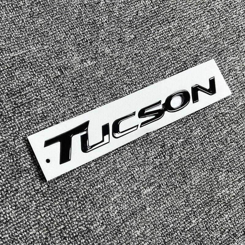 swpzb8 3D ABS Fit 2019-2021 TUCSON Rear Liftgate Nameplate Emblem Badge Letter Glossy Black Accessories