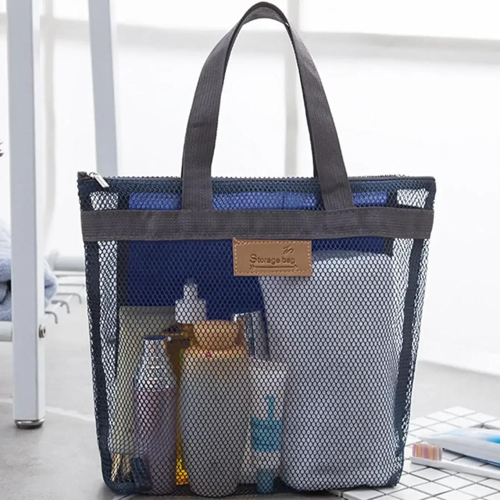 Большая дорожная сумка-органайзер, сумка для хранения, многоразовая эко-сумка, переносная сумка для одежды, сетчатый мешок для отдыха на природе, сумка для ванной, упаковка