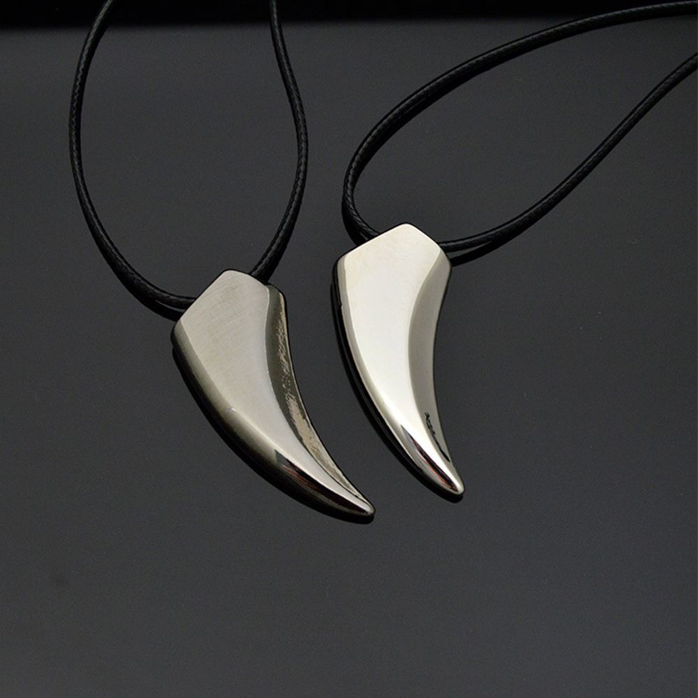 Cool Trendy Gift New Fashion Stainless Titanium Stylish Steel Necklace Jewelry Tooth Wolf