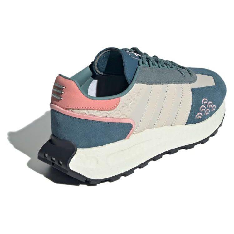 adidas Originals Retropy E5 Ретро Удобные Универсальные Кожаные Амортизирующие Прочные Дышащие Низкие Кроссовки Унисекс Синий Розовый IF4325