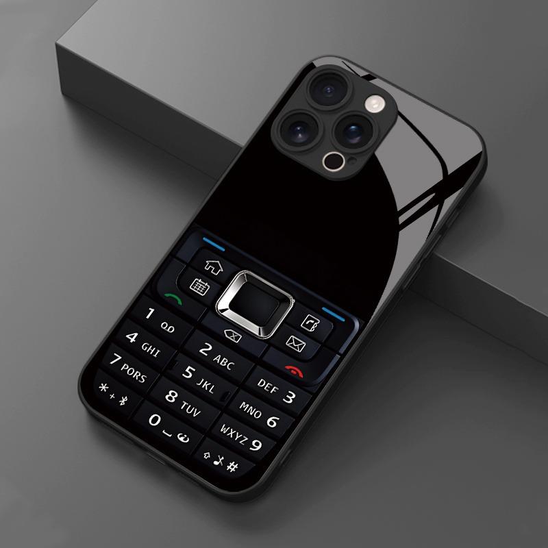 Закаленное стекло с ретро-рисунком из кнопок телефона для Samsung Galaxy S26 S25 S24 S23 Ultra Plus FE Ударопрочный чехол