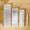 Plastic Pencil Case S/M/L Frosted Stationery Storage Box Multifunctional Translucent Stationery Organizer School Office