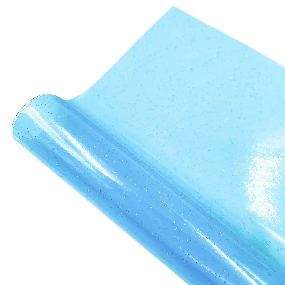 Waterproof Transparent Vinyl Fabric Flexible Faux Synthetic Leather  Sewing Crafts