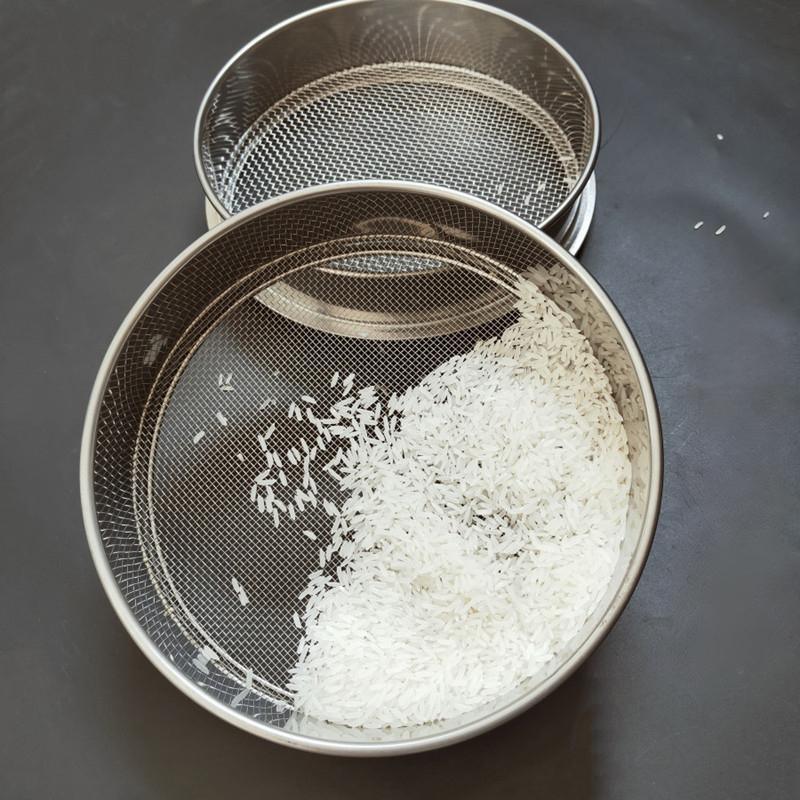 Сито для рисовой муки из нержавеющей стали 304, 14 меш, утолщенное, инструменты для выпечки с кунжутом, для просеивания ультратонкой муки, кухонные аксессуары для торта