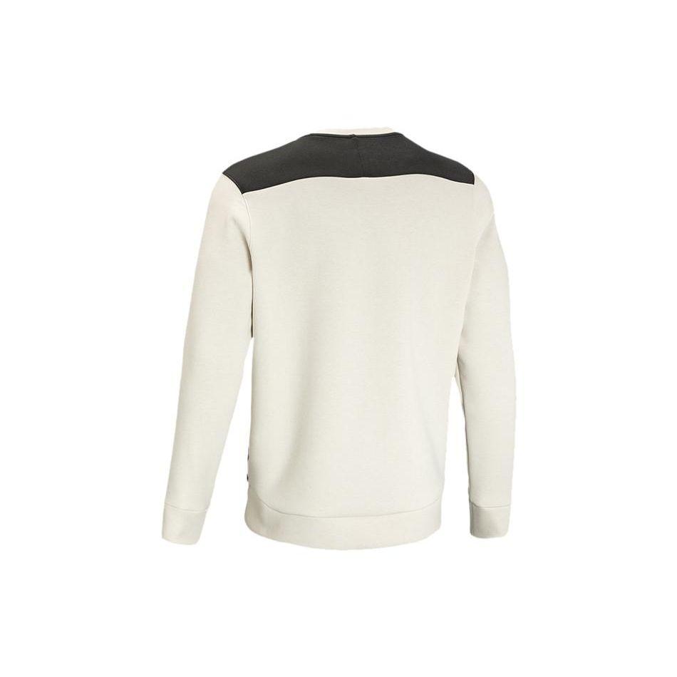 Under Armour Спортивный трикотажный свитер с принтом букв серии Summit Color Block, мужская толстовка бежевого цвета 1370417-279