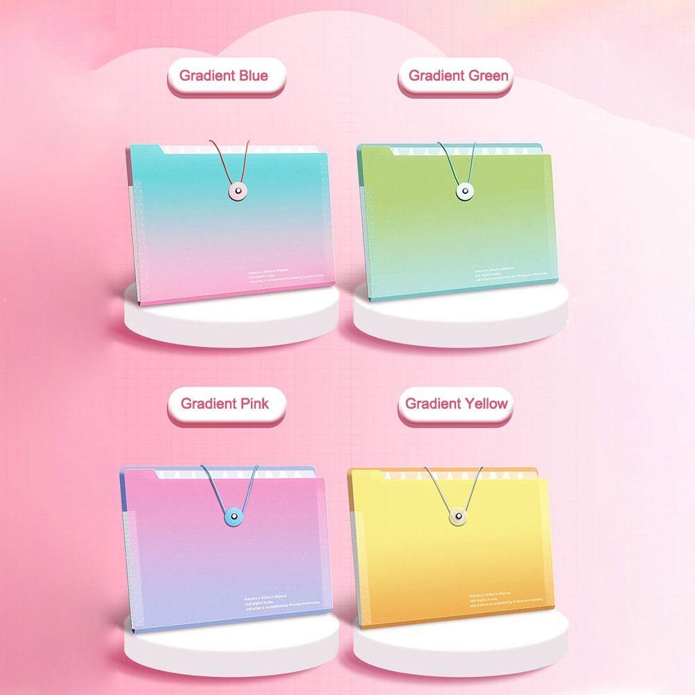 Градиентные цветные сумки для органов, папка-регистратор большой емкости для студентов и офисных работников