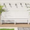 VidaXL Garden Bench White 203.5x48x91.5 Cm Solid Pine Wood 824075