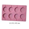 1 Pcs Ice Cookie Biscuit Mold Pan Silicone Cake Molds Pudding Jelly Candy Cake Chocolate Soap Bakeware Round Lollipop Mould