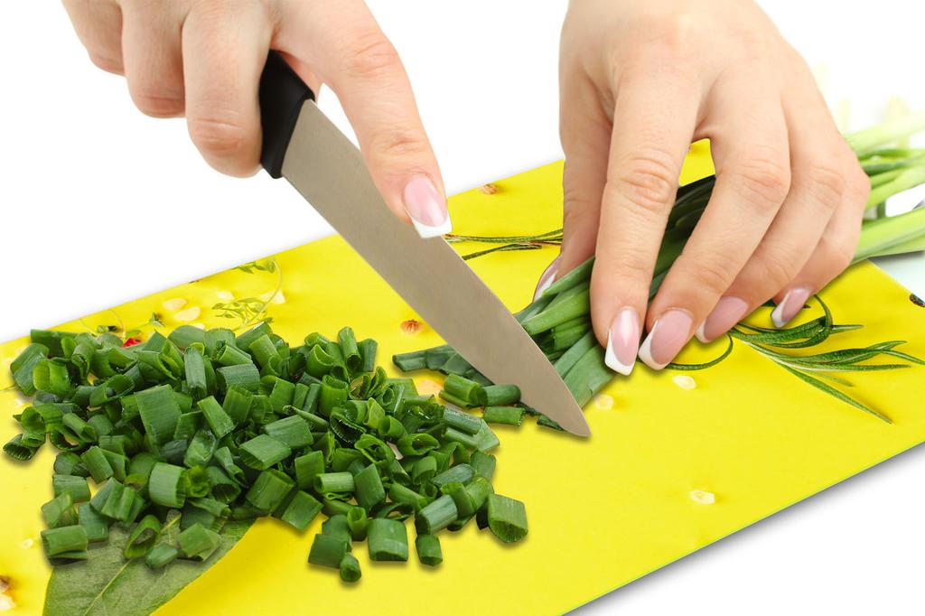 GLASS CUTTING BOARD 52x30 FLOWER