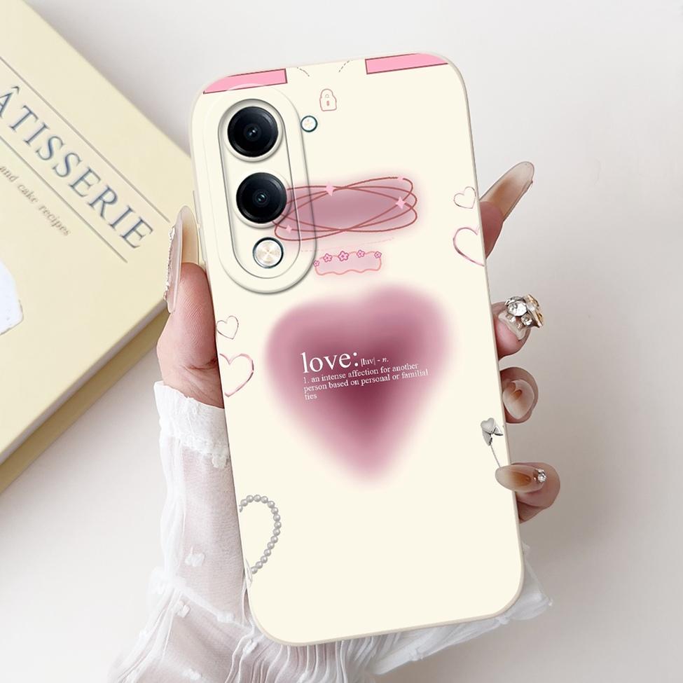 For Vivo Y04 Case V2430 Silicone Cute Cat Fashion Butterfly Flowers Love Painted Back Cover For Vivo Y04 4G Phone Case Bumper