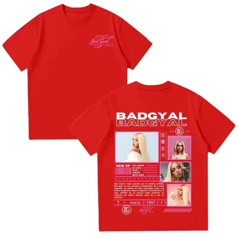 Bad Gyal 2026 Shirts Bad Gyal Rapper Shirt High Quality Cotton Unisexs Womens Fashion Cotton Oversized Tshirt Street Y2K Unisex
