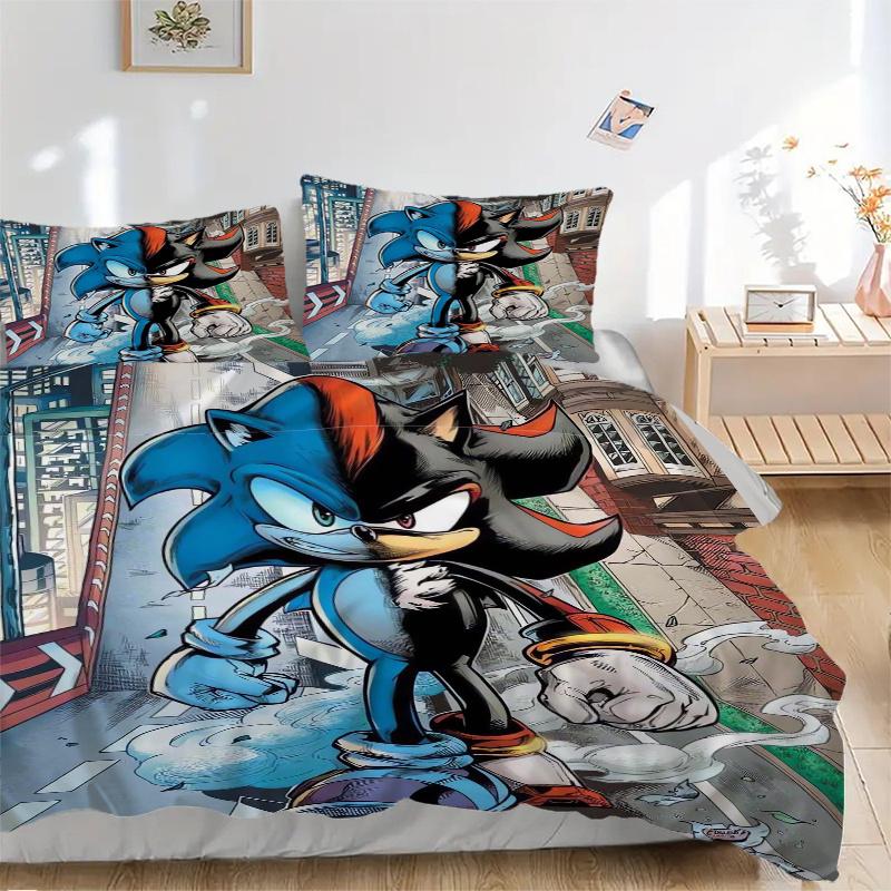 3pcs The Ultimate Battle Quilt Set - Soft and Comfortable Bedroom, Guest Room and Dorm Decor Bedding Set 1 Quilt Cover + 2 Pillowcases.H085