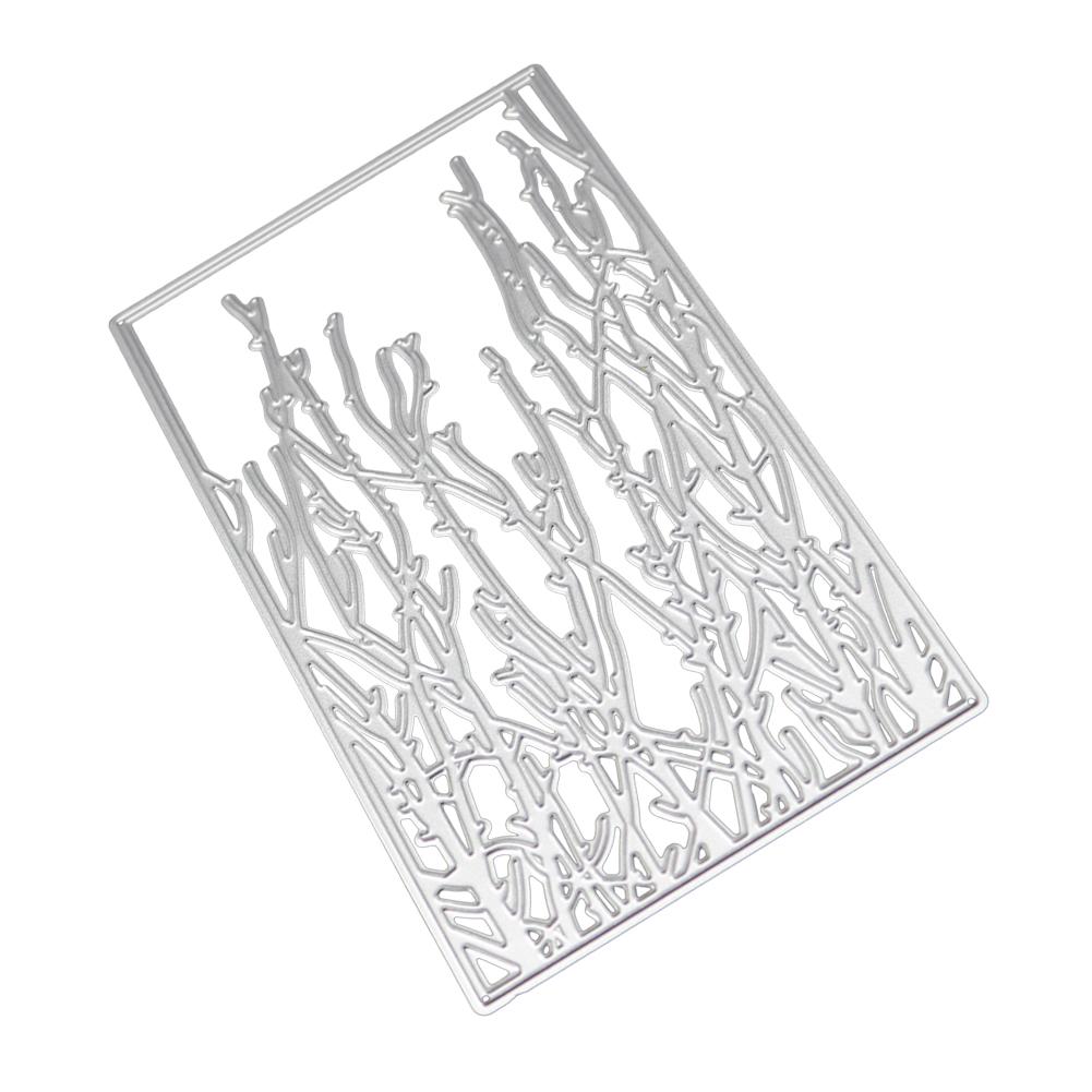 Rectangular Frame Coral Metal Silvery Stencil Embossing Cutting Dies For Diy Scrapbooking Paper Album Cards Making