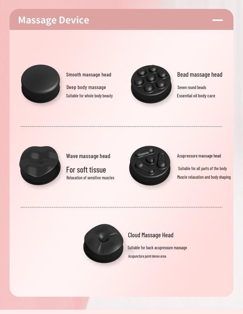 Беспроводной портативный массажер для тела - Многофункциональная палочка для сжигания жира и вибрационной терапии